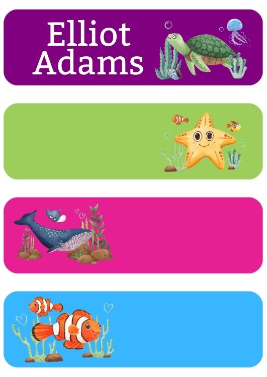 Sea Creatures - Theme 4